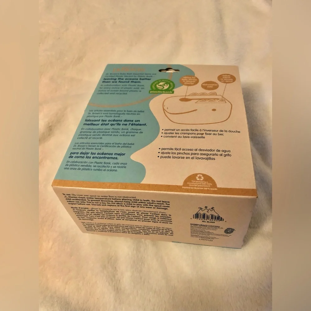 New Dr. Brown’s CleanUp Dino-Soft Baby Bath Spout Cover new in the box